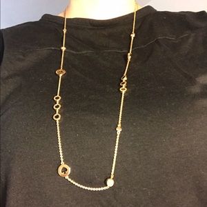 Kate spade long gold necklace
